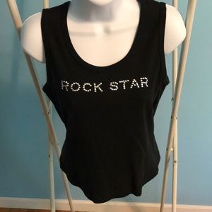 Self Esteem Black Rock Star Tank size M
